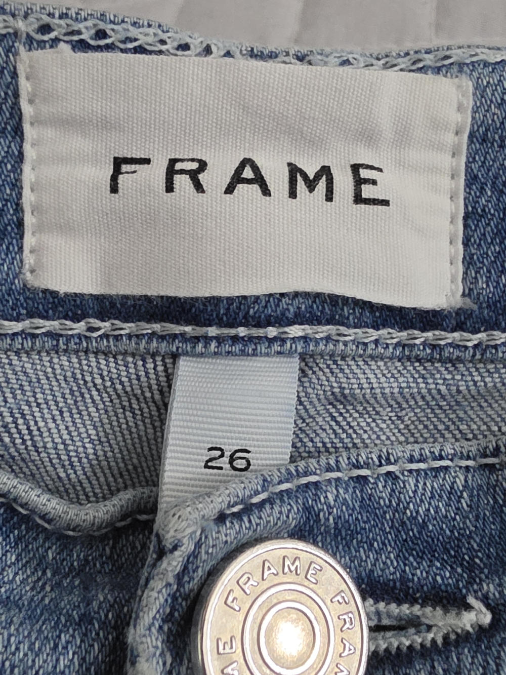 Frame Denim Le High Straight Galeston Light Wash Cropped Womens 26 - Picture 9 of 11